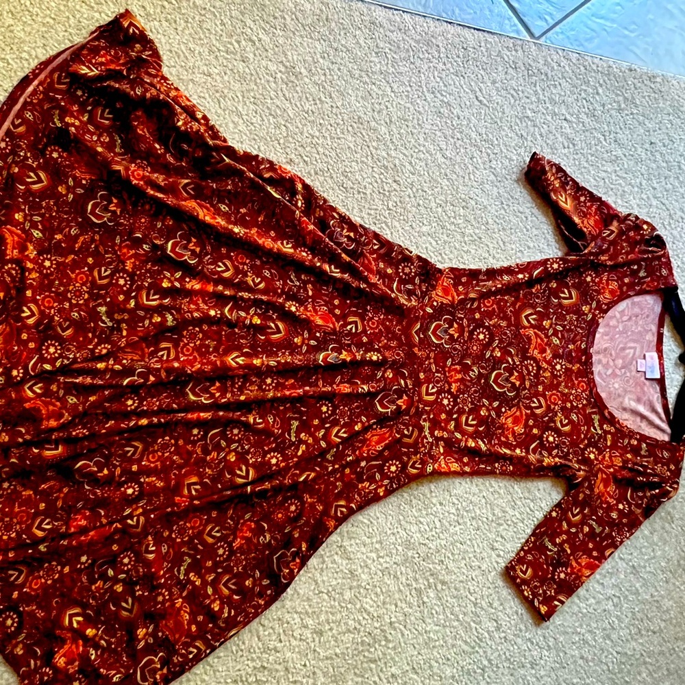 LULA ROE dress, size XS, 3/4 sleeves